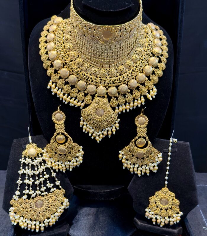 Arabic Dizzling Set,handmade gold plated set